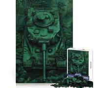 Rompecabezas de Tanque camuflado para Adultos, 1000 Piezas, estimula la Memoria, diversión Relajante, Corte Premium, Regalo Original 38x26cm