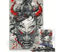 Rompecabezas de Tatuajes de máscaras Oni para Adolescentes, 1000 Piezas, Juguete Intelectual, Escape Tranquilo, Corte de Calidad, Regalo de Temporada (50x75cm)