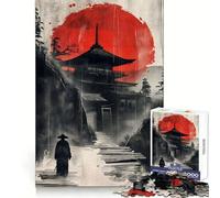 Rompecabezas de templos japoneses Antiguos para Adultos, 1000 Piezas, fortalece la Memoria, pasatiempo para el hogar, Bordes limpios, Regalo Elegante (38x26cm)