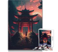 Rompecabezas de templos japoneses para Adolescentes, 1000 Piezas, Juego Educativo, Regalo Memorable, tamaño 50x75cm