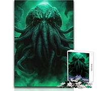 Rompecabezas de Terror de Cthulhu de 1000 Piezas para Adolescentes, Aprendizaje Consciente, Juego Divertido, Celebraciones alegres, tamaño 50x75cm