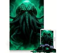 Rompecabezas de Terror de Cthulhu para Adolescentes, 1000 Piezas, para Mejorar la Memoria, Tiempo Libre, Bordes limpios, Regalo Encantador 38x26cm
