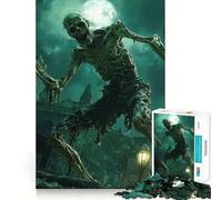 Rompecabezas de Terror para Adultos de 1000 Piezas,Juego de Memoria Divertido,componentes Resistentes y de Corte Limpio, aliviar el estrés (38x26cm)