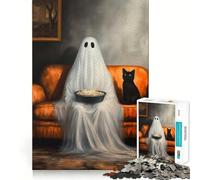 Rompecabezas de Terror para una Noche de películas, 1000 Piezas, para Adultos Juguete para ejercitar la Mente, aliviar el estrés, diseño Elegante para armar, 50x75cm