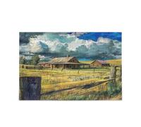 Rompecabezas de The Cowboy Ranch in Montana para adultos, decoración familiar, rompecabezas de 500 piezas