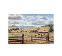 Rompecabezas de The Cowboy Ranch in Montana para adultos, desafiante, divertido, rompecabezas familiar, perfecto para noches de juegos, 500 piezas