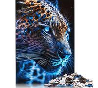Rompecabezas de Tigre con Retrato. Materiales respetuosos con el Medio Ambiente. 100% cartón Reciclado Mujeres y Hombres. 1000 Piezas (26 x 38 cm).