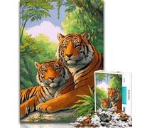 Rompecabezas de Tigre de fantasía para Adolescentes, 1000 Piezas, desafío de Inteligencia Cerebral, Juguetes adictivos para decoración del hogar (50x75cm)