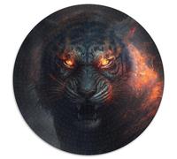 Rompecabezas de Tigre de fantasía para Adultos, 1000 Piezas, Rompecabezas Redondo de 1000 Piezas, Juego Interactivo Familiar, Apto para Mayores de 14 años, 67,5 x 67,5 cm