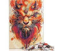 Rompecabezas de Tigre en Paleta de Colores, 1000 Piezas, para Adultos y Adolescentes, de Madera, Ideal para Explorar la Creatividad y la resolución de Problemas (75 x 50 cm).