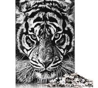 Rompecabezas de Tigre Negro: Actividad Divertida para el hogar. Rompecabezas de cartón Premium para Adultos y Adolescentes. Regalos para el Día del Padre. 1000 Piezas (75 x 50 cm).