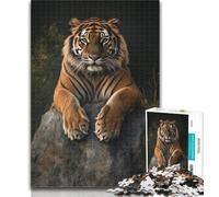 Rompecabezas de Tigre para Adultos 1000 Piezas, Juguetes educativos, Juegos Familiares, Regalo de cumpleaños, 50x75cm