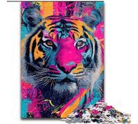 Rompecabezas de Tigres para Adultos y Adolescentes Juego desafiante y Familiar Colección de Artistas Bellas Artes para Mayores de 14 años (50x75cm)