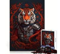 Rompecabezas de Tigres Vintage de 1000 Piezas para Adultos Ideal para Mejorar la concentración, Relajarse y divertirse Corte Suave Un Regalo Encantador (38x26cm)