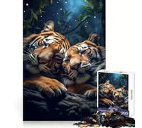 Rompecabezas de tigresas y Amantes de los Tigres para Adolescentes, 1000 Piezas, fortalece la Memoria, sin estrés, Bordes Lisos, 50x75cm