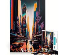 Rompecabezas de Times Square de Nueva York, 1000 Piezas, para Adolescentes, Juguete para ejercitar la Mente, Tiempo en Familia, Arte, ensamblaje, Regalo Creativo (38x52cm)