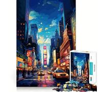 Rompecabezas de Times Square, Nueva York, para Adolescentes, 1000 Piezas, fortalece la Memoria, sin estrés, Bordes Lisos, 38x52cm