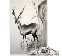 Rompecabezas de Tinta Gazelle, 100% cartón Reciclado, de Primera Calidad, para Adultos y niños, 1000 Piezas (75 x 50 cm)