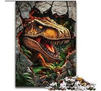 Rompecabezas de Tiranosaurio para Adultos y Adolescentes, Apto para Mayores de 14 años Diversión Familiar Es un Regalo Ideal para Toda la Familia 50x75cm