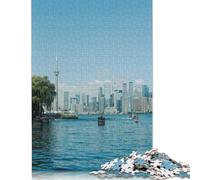 Rompecabezas de Toronto con imágenes Personalizables, 100% cartón Reciclado, para niños y Adultos a Partir de 12 años único. 1000 Piezas (38 x 26 cm).