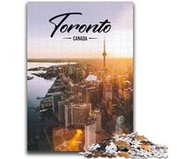 Rompecabezas de Toronto de 1000 Piezas para Adolescentes, Juguetes desafiantes Cada Pieza es única Juego Familiar y desafiante 1000 Piezas (50x75cm)