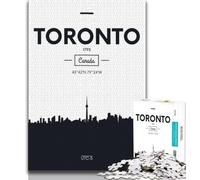 Rompecabezas de Toronto, Ontario, para Adultos y Adolescentes, 1000 Piezas, Juguete Educativo Intelectual descompresor, Gran Regalo, 50x75cm