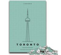 Rompecabezas de Toronto, Ontario, para Adultos y Adolescentes Desafío difícil y antiestrés para la decoración del hogar Más de 14 2000 Piezas (70x100cm)