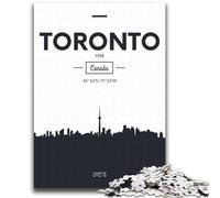 Rompecabezas de Toronto, Ontario, para Adultos y Adolescentes Desafío difícil y antiestrés para la decoración del hogar Más de 14 2000 Piezas (70x100cm)