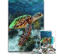 Rompecabezas de Tortuga de Diamante para Adultos Toda la Familia 38x26cm