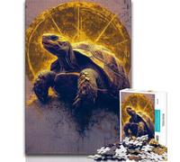 Rompecabezas de Tortuga Dorada para Adultos 1000 Piezas Ideal para aliviar el estrés desafío difícil decoración única para el hogar y Regalos 75x50cm