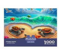 Rompecabezas de Tortuga Marina 1000 Piezas, Excelentes Regalos, Juguete desafiante, Juegos educativos, decoración para el hogar para Adultos y niños Mayores de 14 años, 70x50 cm/1000 pzas