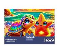 Rompecabezas de Tortuga Marina 1000 Piezas, Juguete desafiante Casi Imposible, Juegos educativos, decoración para el hogar para Adultos y niños Mayores de 14 años, 38x26 cm/1000 pzas