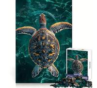 Rompecabezas de Tortuga Marina Tropical en Agua Turquesa para Adolescentes, 1000 Piezas, Ejercicio Mental, recreación Tranquila, Corte de precisión, Gran Regalo (38x26cm)