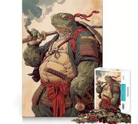 Rompecabezas de Tortuga samurái para Adultos, 1000 Piezas, para Fortalecer la Memoria, Divertido, de Calidad, Elegante, Regalo (50x75cm)