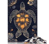 Rompecabezas de tortugas marinas abstractas para adultos, 500 piezas (52 x 38 cm)
