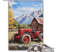 Rompecabezas de Tractor agrícola de 2000 Piezas para Adolescentes Ayuda a ejercitar el Cerebro Juguetes adictivos para Cultivar la Paciencia Juego de desafío único (70x100cm)