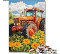 Rompecabezas de Tractor de jardín de 1000 Piezas para Adultos, Juegos Familiares, Actividades para el hogar, Regalo de cumpleaños, Regalo de Viaje (26x38cm)