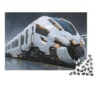 Rompecabezas de Tren con Paisaje. Ideal para Entretenimiento Familiar. Divertido y Bonito. Alta dificultad. 500 Piezas (52x38cm).