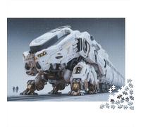 Rompecabezas de Tren con Paisaje. Un desafío para Adultos. Ideal para Juegos en Familia. Perfecto como Regalo de cumpleaños o para Las Fiestas. 1000 Piezas (75 x 50 cm).