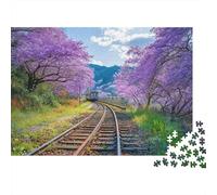 Rompecabezas de Tren con Paisaje. Un Juego Muy Creativo, Divertido y Original, con un Alto Nivel de dificultad. Ideal para el Entretenimiento Familiar. 300 Piezas (40 x 28 cm).