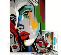Rompecabezas de Tres Caras para Adolescentes, 1000 Piezas, Juguete de lógica, diversión Relajante, Bordes Suaves, Regalo de cumpleaños 50x75cm