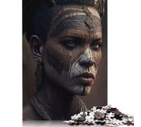 Rompecabezas de tribus del Antiguo Egipto para Tablero de Madera Adultos. 500 Piezas (52 x 38 cm).