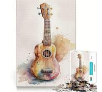 Rompecabezas de Ukelele de 1000 Piezas Juguete para desarrollar la Capacidad cognitiva Superficie Lisa y sin Rebabas Actividad Relajante para Grupos en Interiores (38x26cm)