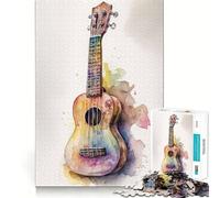 Rompecabezas de Ukelele para Adolescentes,1000 Piezas,Mejora la Agilidad Mental,Juego de tamaño Uniforme,Piezas precisas,Actividad Nocturna Divertida en Familia (38x52cm)