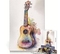 Rompecabezas de Ukelele para Adultos, 1000 Piezas, Ejercicio cognitivo, relajación fácil, sin Bordes ásperos, Regalo navideño (50x75cm)
