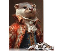 Rompecabezas de un Cachorro de Nutria majestuoso, Divertido para Toda la Familia. 100% cartón Reciclado. Rompecabezas para niños y Adultos a Partir de 12 años. 1000 Piezas (26 x 38 cm).
