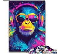 Rompecabezas de un Mono con Gafas para Adolescentes 2000 Piezas, Ideal para Reducir el estrés, con Papá Noel para niños de 14 años (70x100cm)