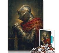 Rompecabezas de un poderoso Caballero Medieval para Adolescentes, 1000 Piezas Un Juego desafiante para Disfrutar en Familia con Piezas aleatorias Que encajan Perfectamente (50x75cm)