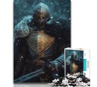 Rompecabezas de un poderoso Caballero Medieval para Adolescentes, Juguete Educativo Intelectual y Relajante, Ideal para Decorar el Escritorio (50x75cm)