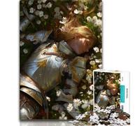 Rompecabezas de un poderoso Caballero Medieval para Adolescentes Rompecabezas de 1000 Piezas Ejercita el Cerebro Juguetes adictivos para Cultivar la Paciencia Una Obra de Arte (50x75cm)